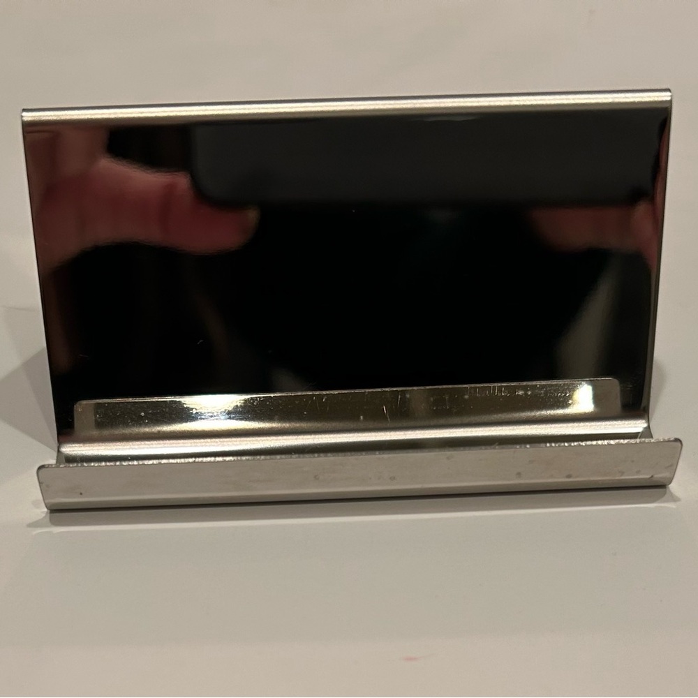 Sleek Silver Card Holder